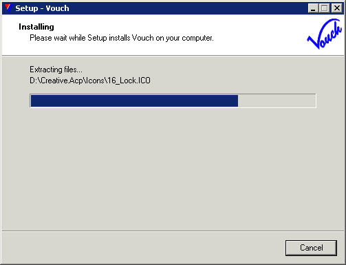 And the installation process copies files onto installation drive... And the installation process copies files onto installation drive...